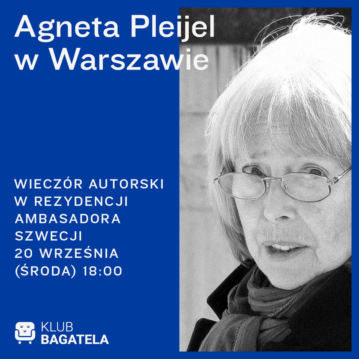 Spotkanie z Agnetą Pleijel w Warszawie!